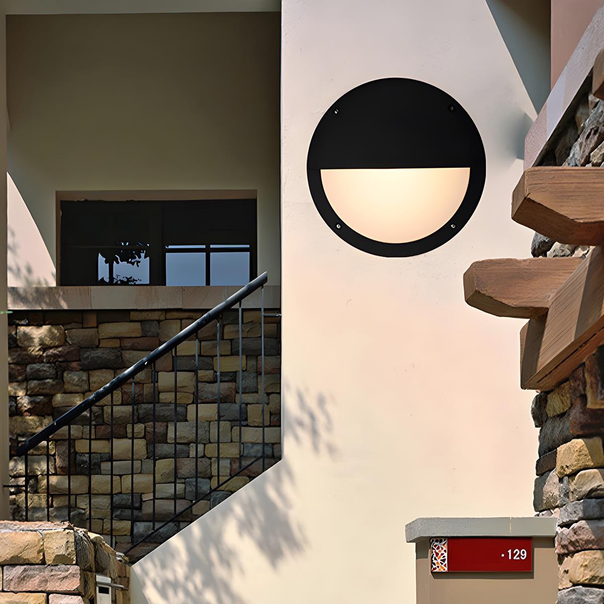Lumen Round Outdoor Porch Light