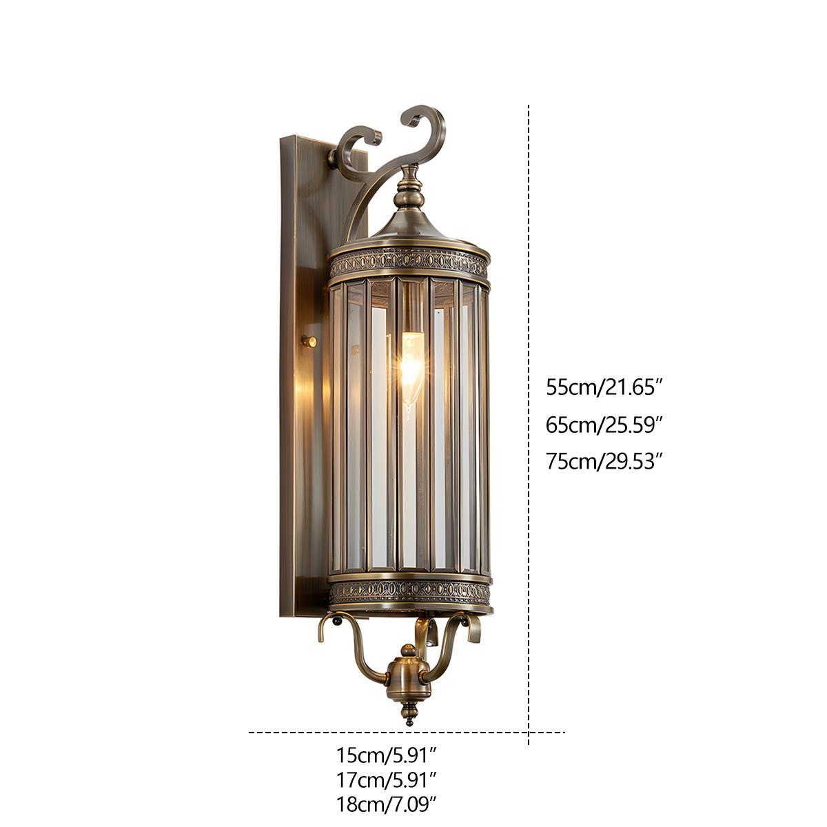 Lumen Vintage Copper Porch Wall Light