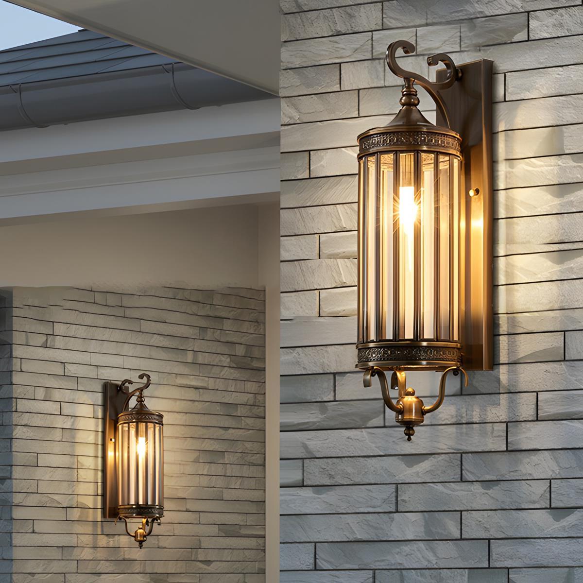 Lumen Vintage Copper Porch Wall Light