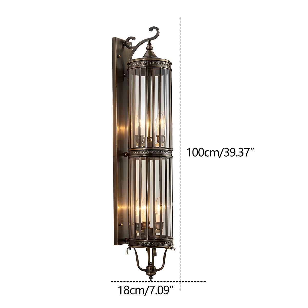 Lumen Vintage Copper Porch Wall Light
