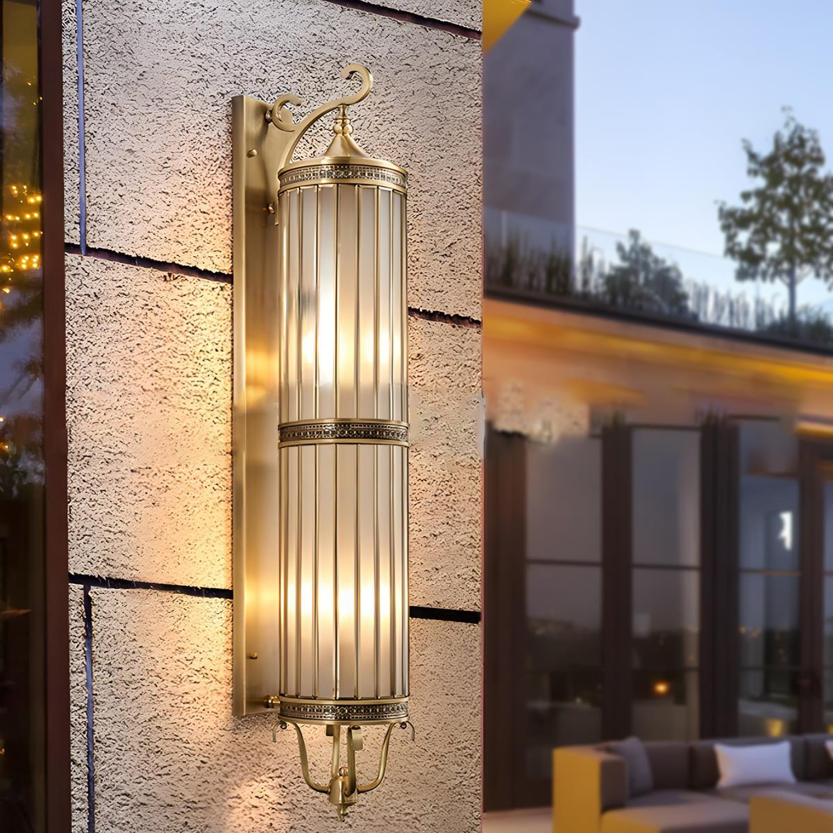 Lumen Vintage Copper Porch Wall Light