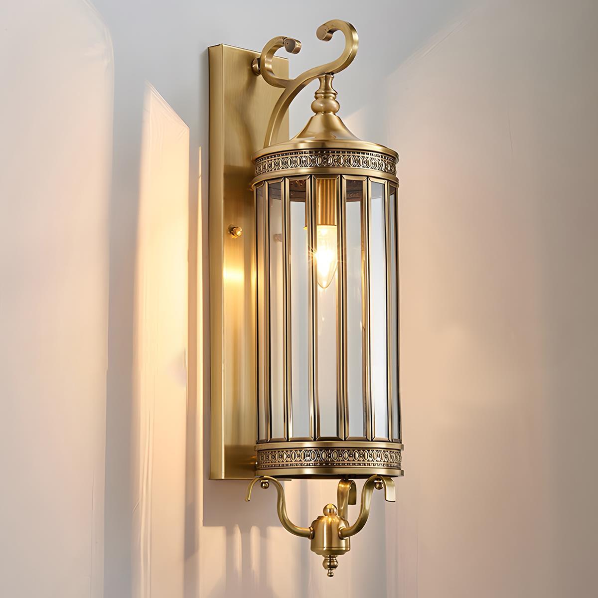 Lumen Vintage Copper Porch Wall Light
