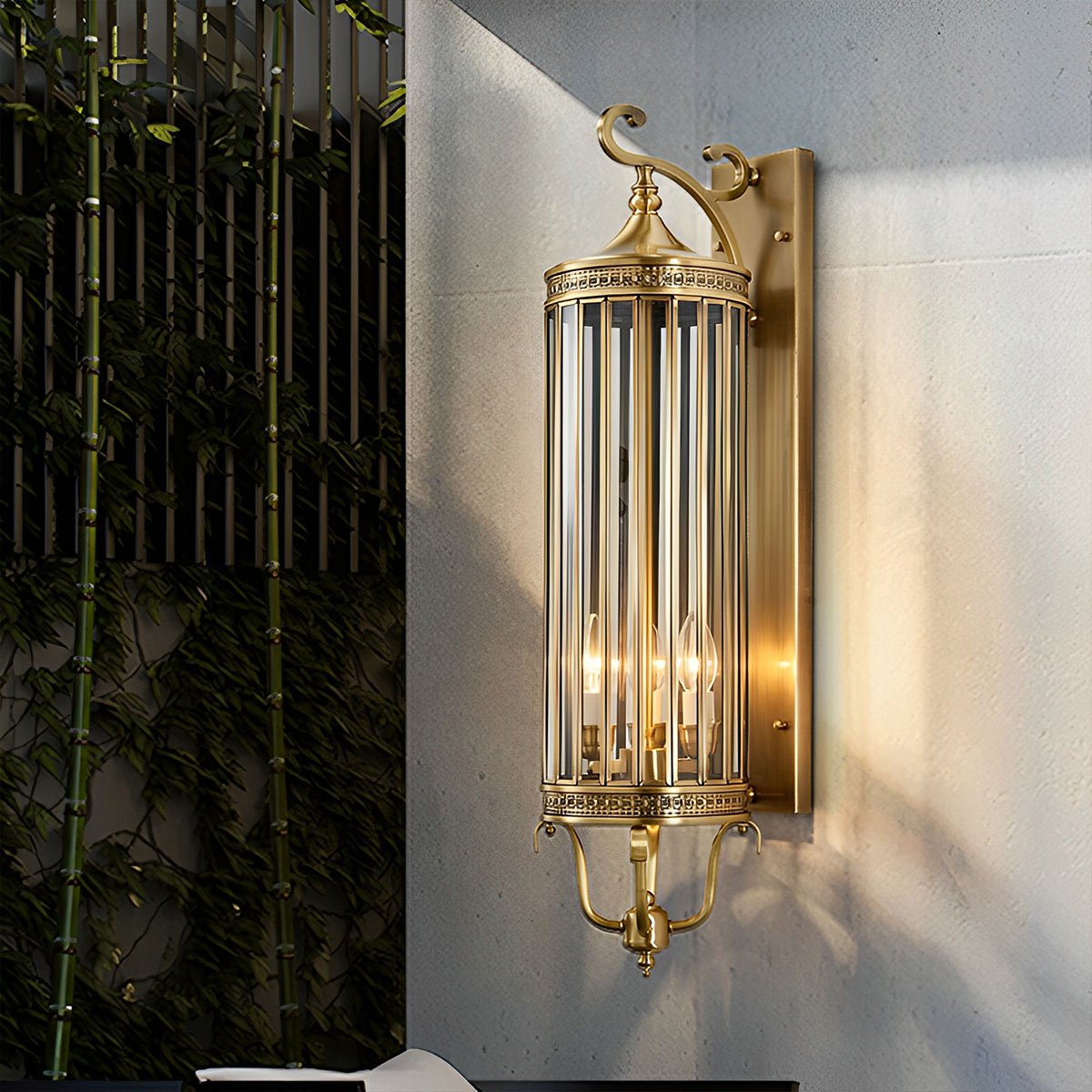 Lumen Vintage Copper Porch Wall Light