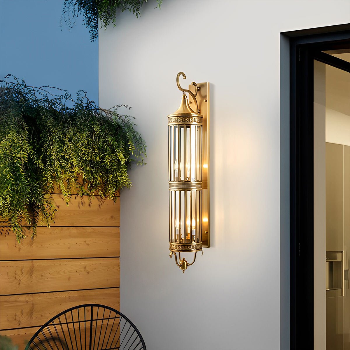 Lumen Vintage Copper Porch Wall Light