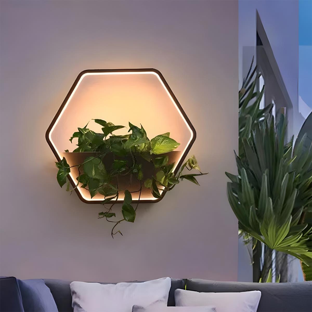 Lumen Illuminated Planter Wall Light