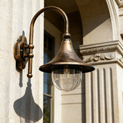 Lumen Farmhouse Horn Outdoor Wall Light