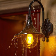 Lumen Farmhouse Horn Outdoor Wall Light