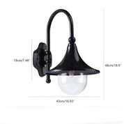 Lumen Farmhouse Horn Outdoor Wall Light
