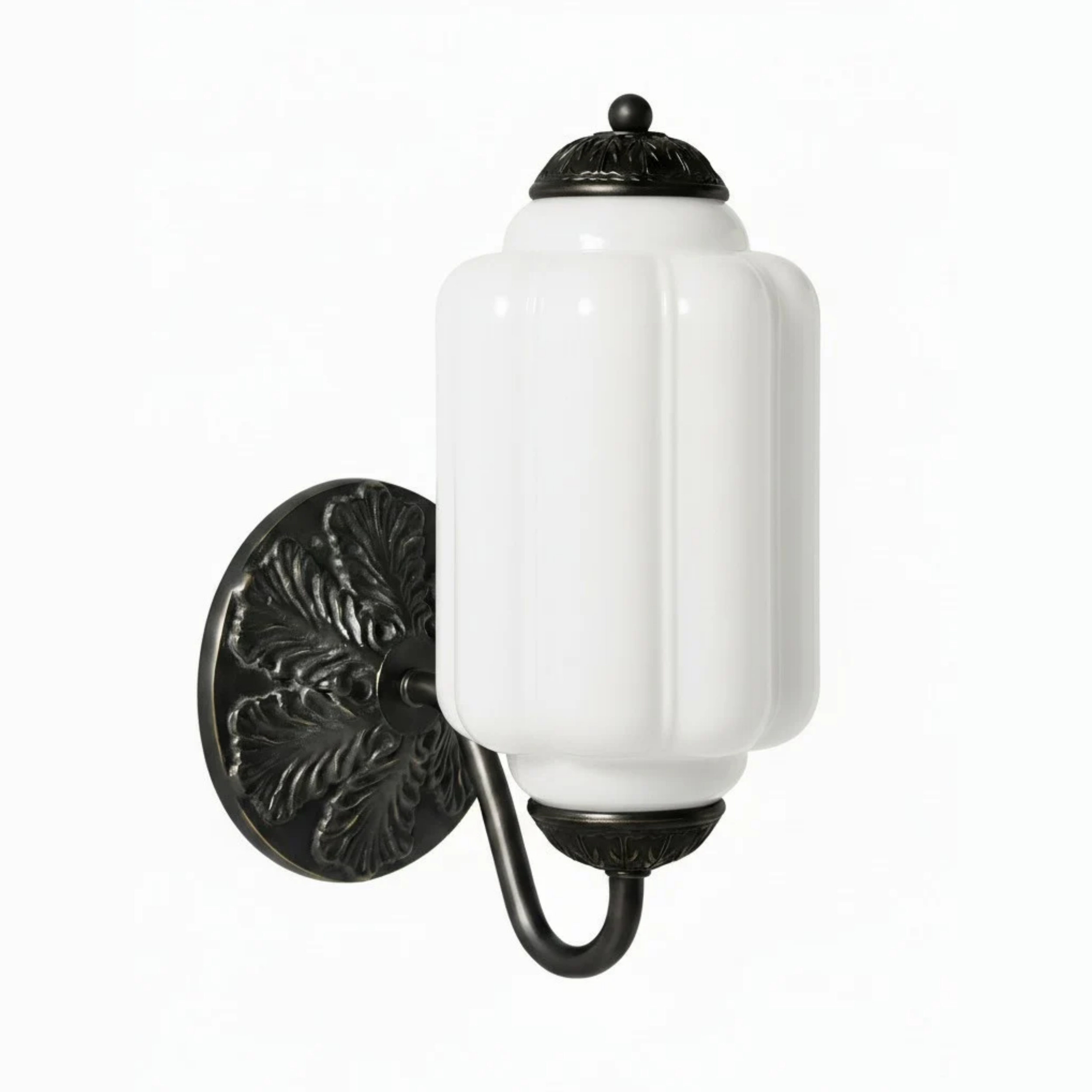 Lumen Eloise Milk Glass Wall Sconce